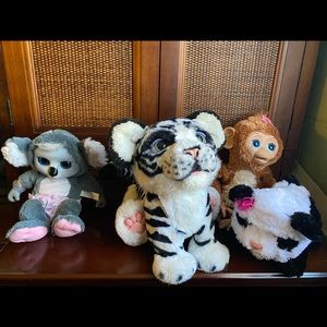 Fur real friends lot tiger panda ….